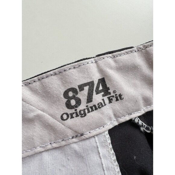 DICKIES 874 Black Polyester Cotton Twill Original Fit Work Pants, Size 28 - Picture 12 of 13